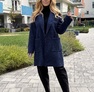 Little Frida szövetkabát sötétkék – Női átmeneti kabát – Innova Fashion – 3. kép